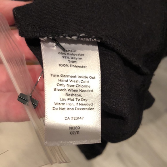 Talbots sequin black tank shirt. New with Tags!  Size Medium. - Picture 6 of 6